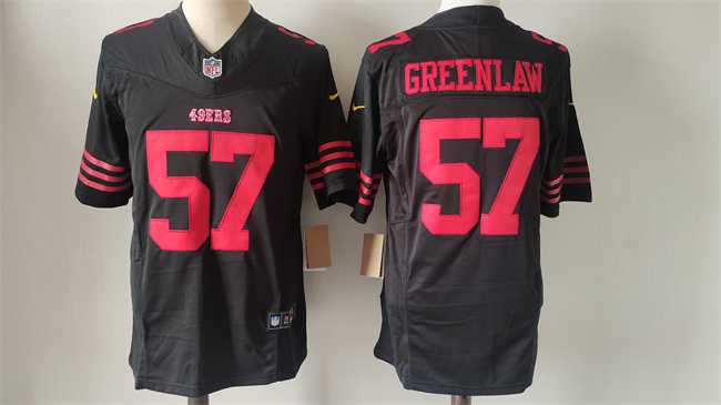 Mens San Francisco 49ers #57 Dre Greenlaw Black 2024 F.U.S.E. Vapor Untouchable Limited Stitched Football Jersey